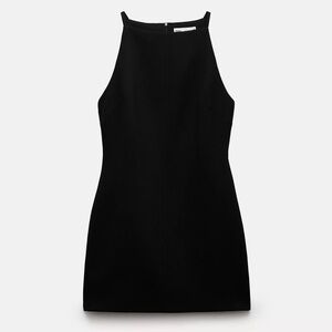 Zara Black Halter Neck Mini Dress